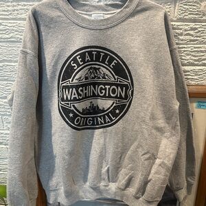Gray Seattle Washington Original Sweater